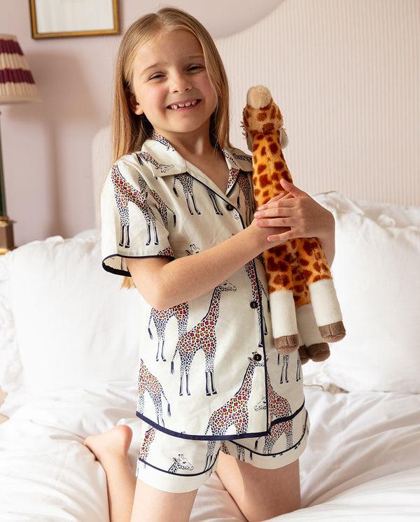 cyberjammies Georgina Girls Giraffe Print Shorty Set