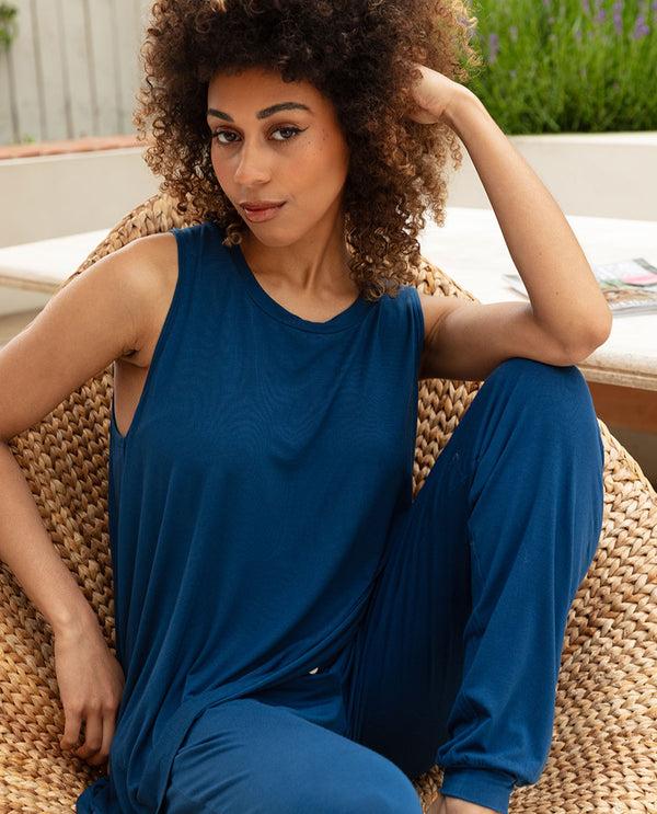 cyberjammies Harriet Womens Relaxed Vest Jersey Pyjama Set cyberjammies Harriet Womens Relaxed Vest Jersey Pyjama Set