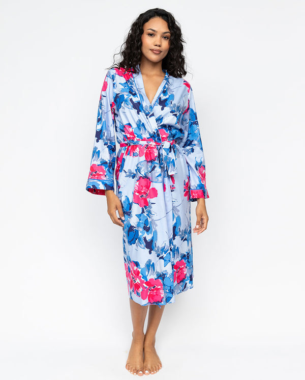 cyberjammies Lyla Womens Floral Print Long Dressing Gown