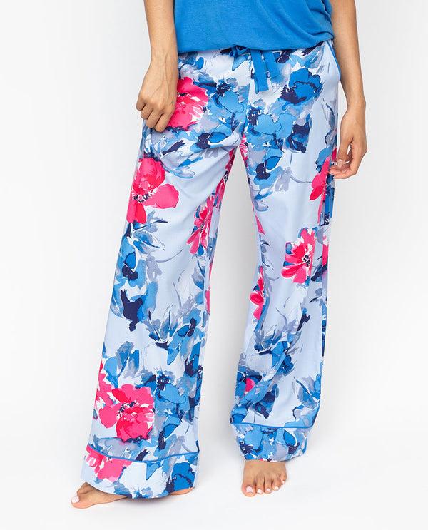 cyberjammies Lyla Womens Floral Print Wide Leg Pyjama Bottoms