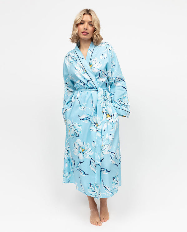 cyberjammies Madelyn Womens Floral Print Long Dressing Gown