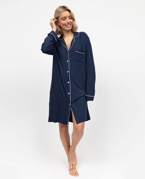 cyberjammies Marina Womens Revere Jersey Nightshirt