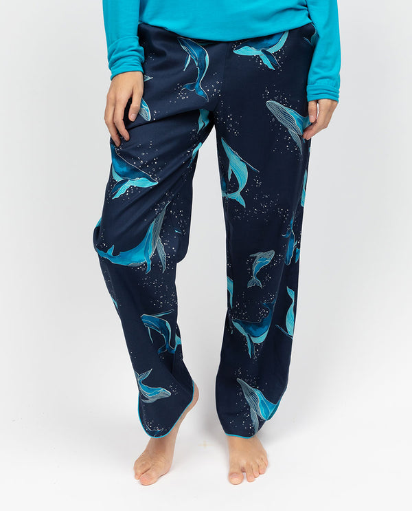 cyberjammies Marina Womens Whale Print Pyjama Bottoms