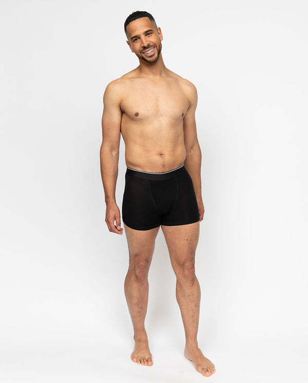 cyberjammies Mens Black Jersey Modal Trunks Multipack