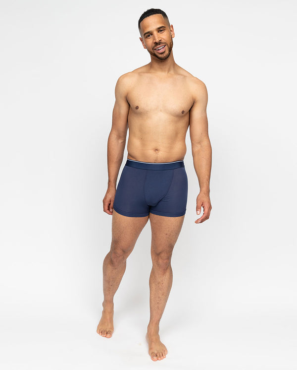 cyberjammies Mens Navy Jersey Modal Trunks Multipack