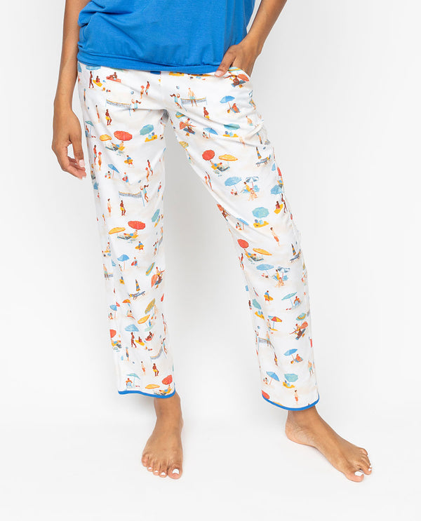 cyberjammies Sandy Womens Beachscape Print Pyjama Bottoms
