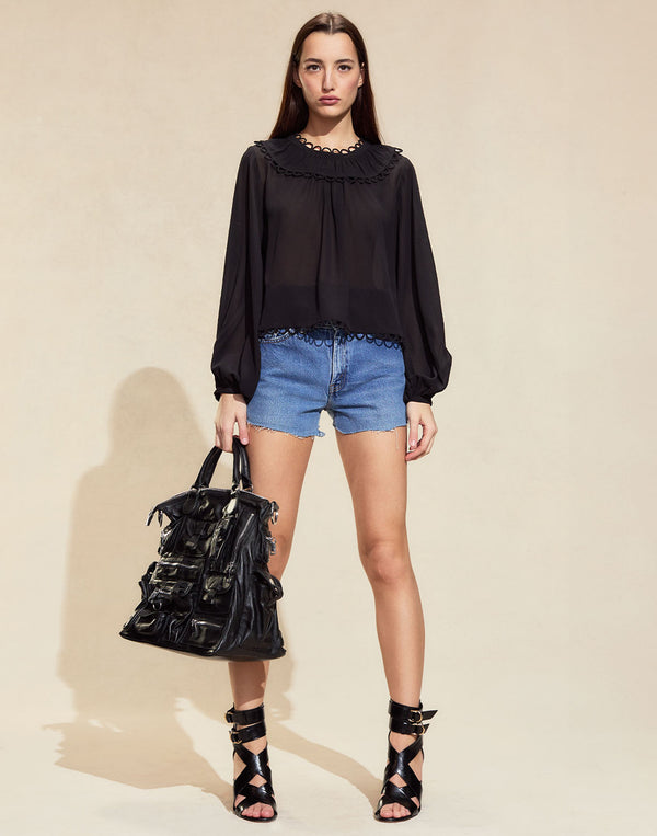 Cynthia Rowley Annabelle Long Sleeve Blouse