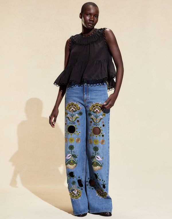 Cynthia Rowley Annabelle Sleeveless Blouse