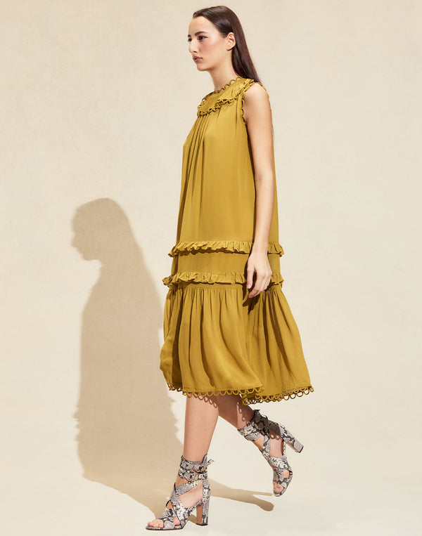 Cynthia Rowley Annabelle Sleeveless Midi Dress