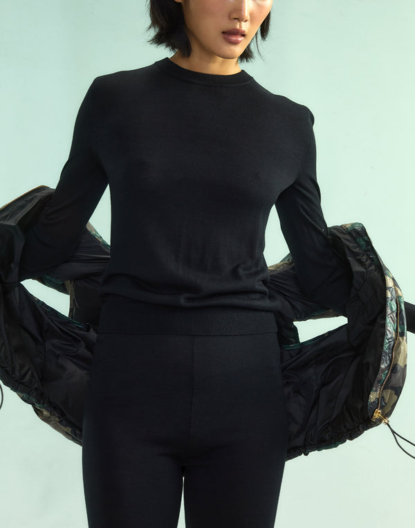 Cynthia Rowley Aspen Crewneck Knit Top