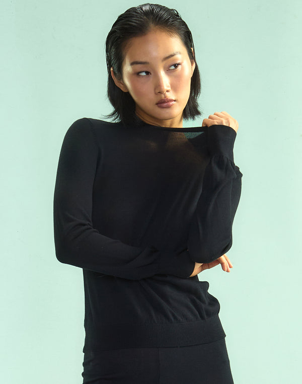 Cynthia Rowley Aspen Crewneck Knit Top