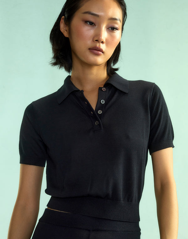 Cynthia Rowley Aspen Knit Polo