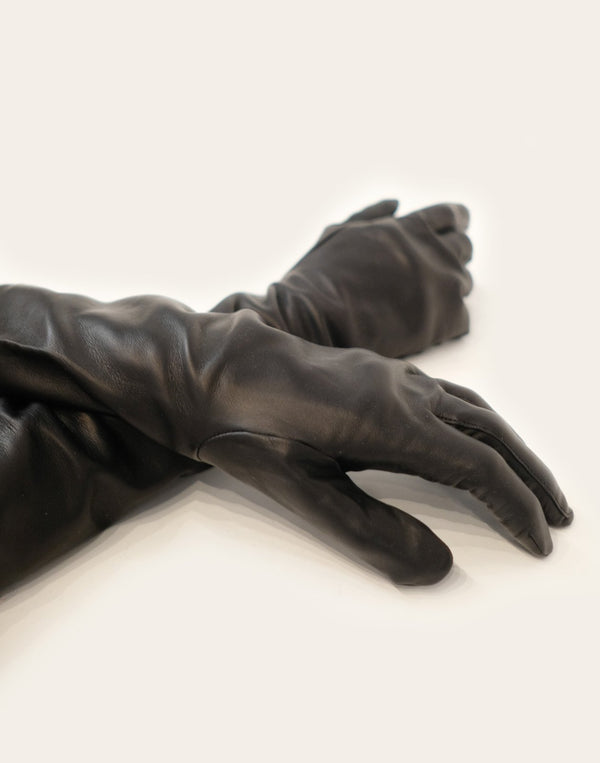 Cynthia Rowley Bea Long Leather Gloves