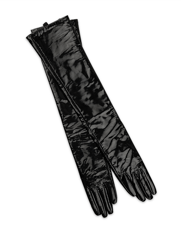 cynthia rowley Bea Long Patent Leather Gloves