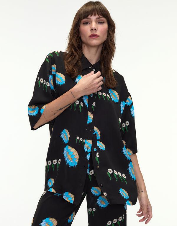 Cynthia Rowley Blake Camp Shirt