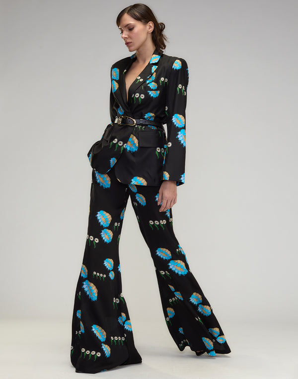 Cynthia Rowley Blake Silk Twill Blazer