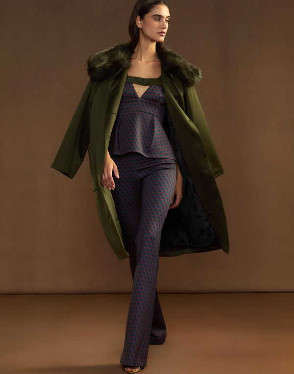 Cynthia Rowley Bonded Fit And Flare Pant