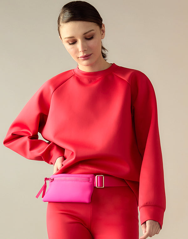 Cynthia Rowley Bonded Pullover Sweatshirt