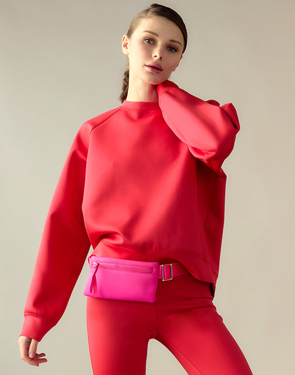 Cynthia Rowley Bonded Pullover Sweatshirt