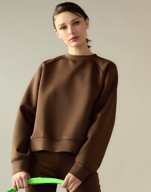 cynthia rowley Bonded Pullover Sweatshirt