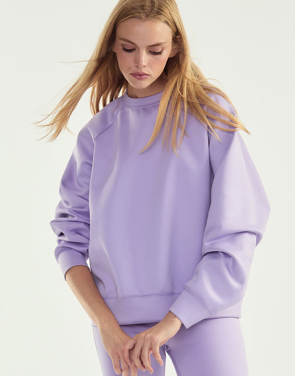 cynthia rowley Bonded Pullover Sweatshirt