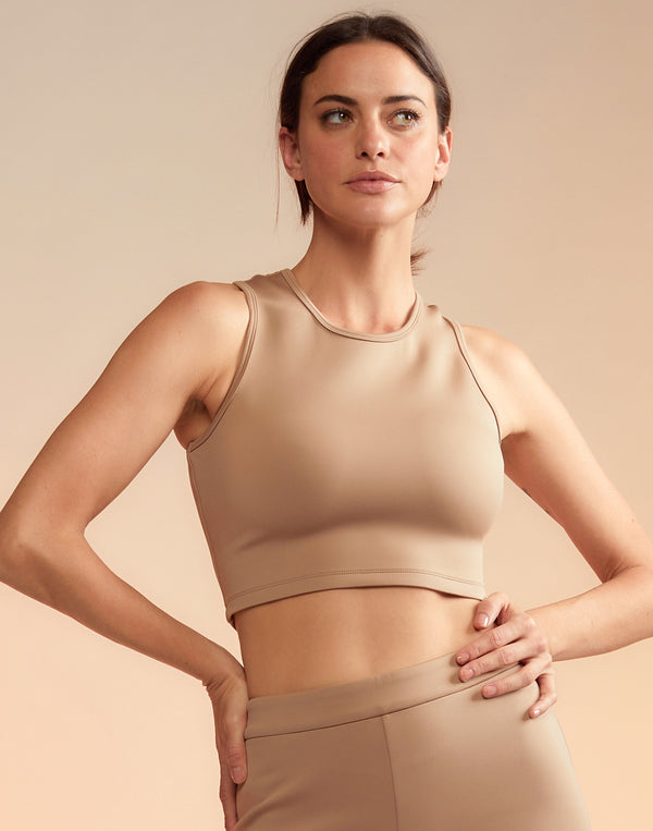 cynthia rowley Bonded Racer Tank