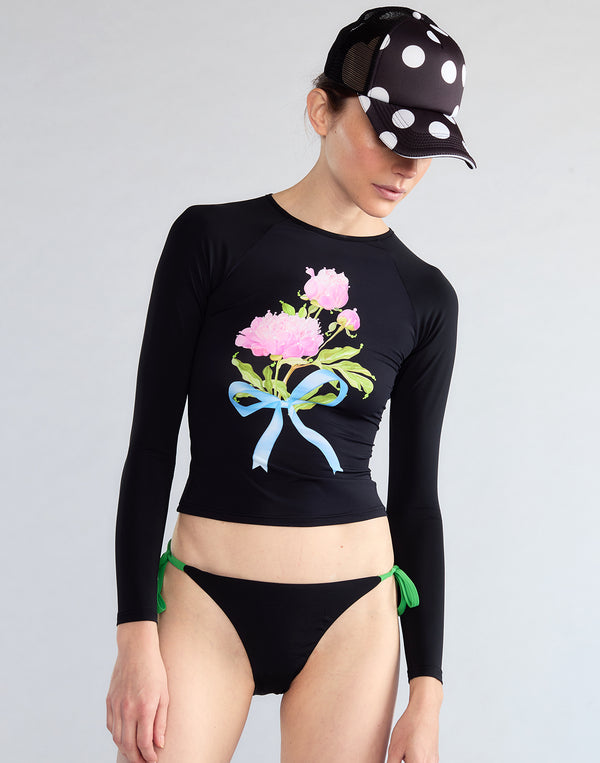 cynthia rowley Bouquet Ribbon Rashguard