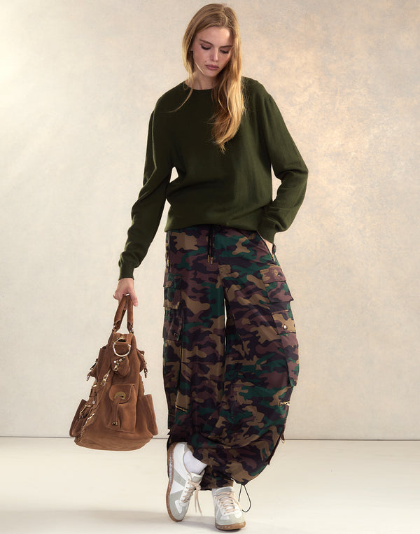 Cynthia Rowley Camouflage Cargo Pants