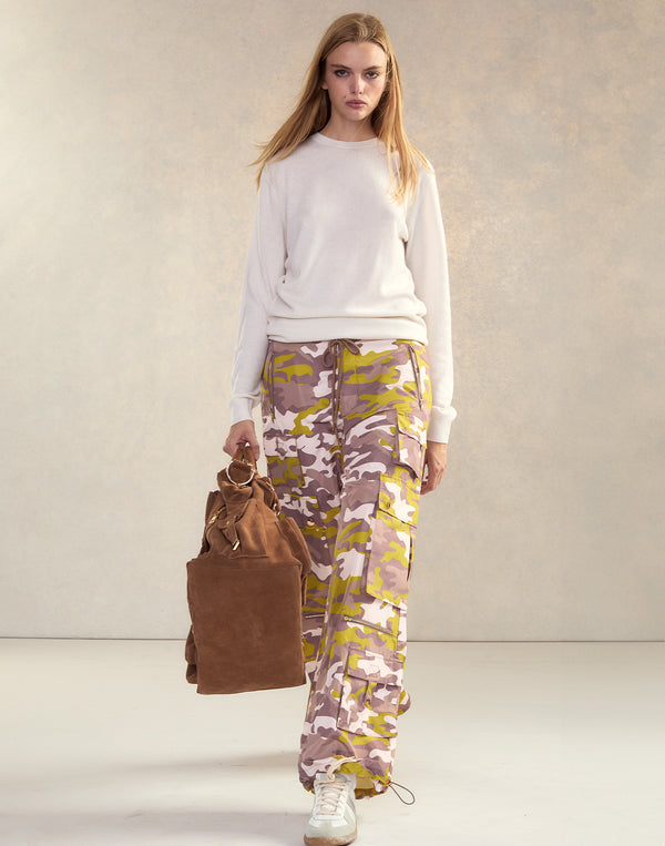 Cynthia Rowley Camouflage Cargo Pants