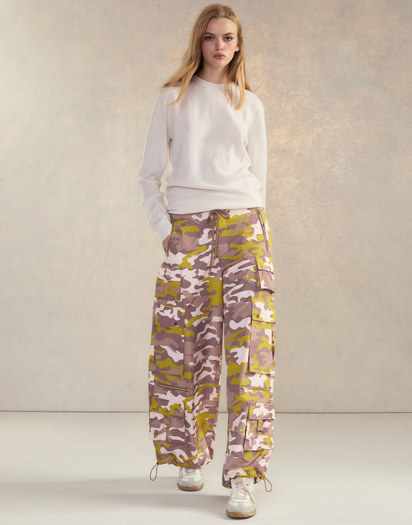 Cynthia Rowley Camouflage Cargo Pants