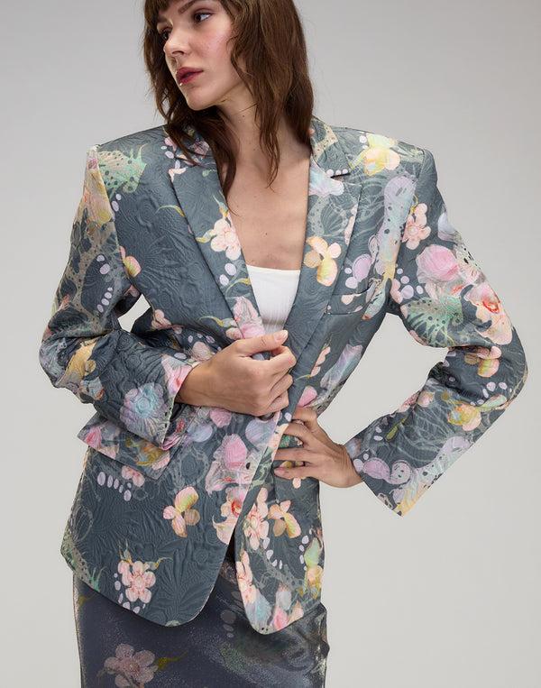 Cynthia Rowley Claude Brocade Blazer