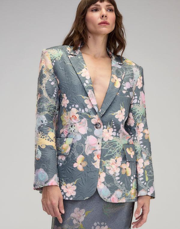 Cynthia Rowley Claude Brocade Blazer
