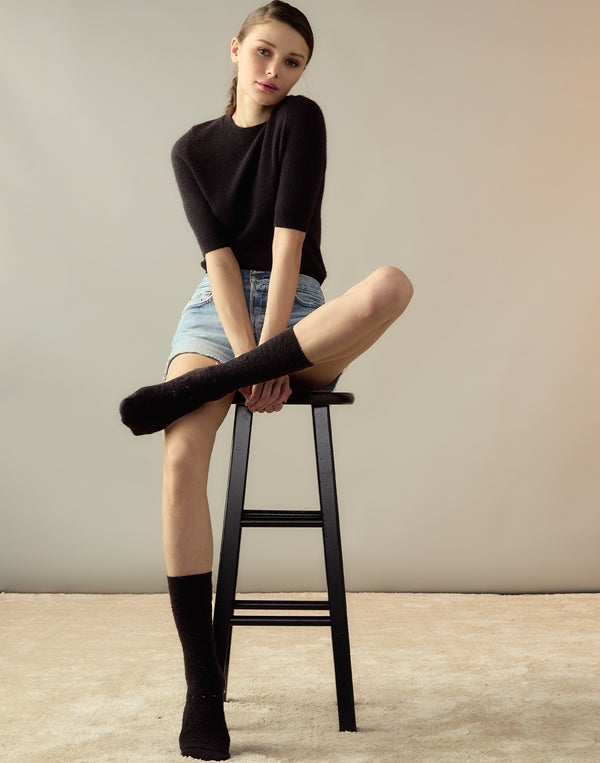 Cynthia Rowley Crochet Wool Socks