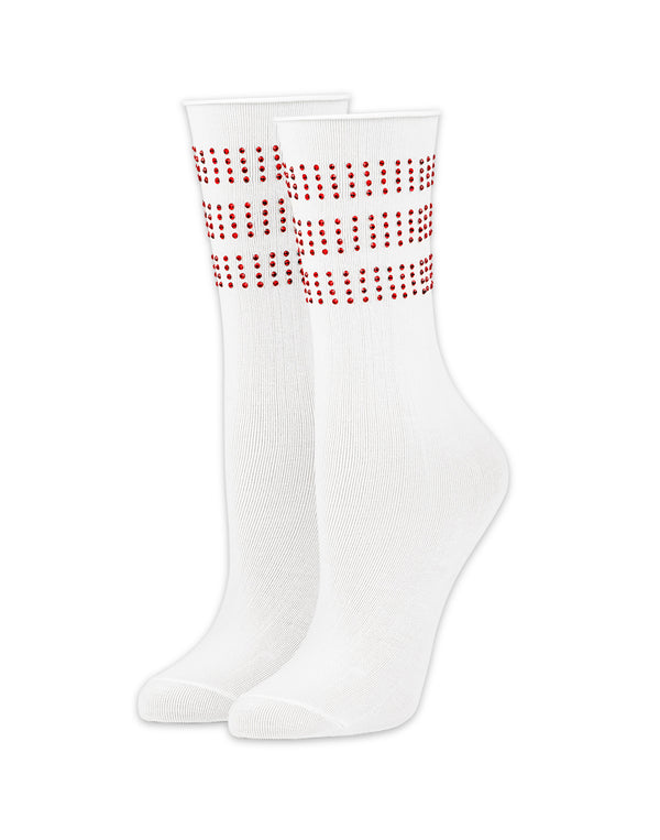 Cynthia Rowley Crystal Sport Socks