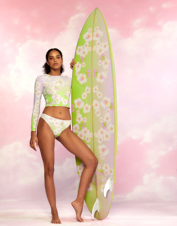 Cynthia Rowley Custom 7' Surfboard - Cheery Blossom