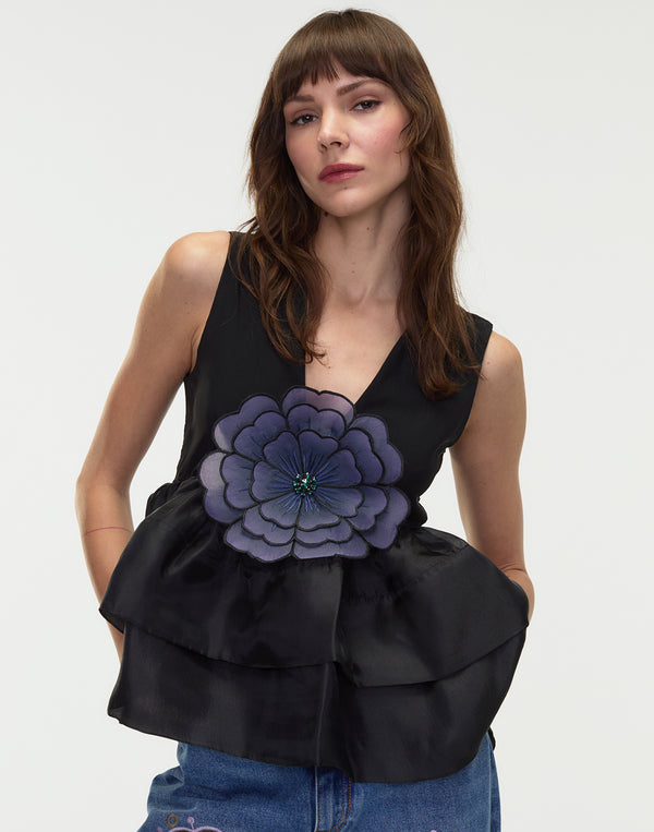 Cynthia Rowley Daphne Organza Top