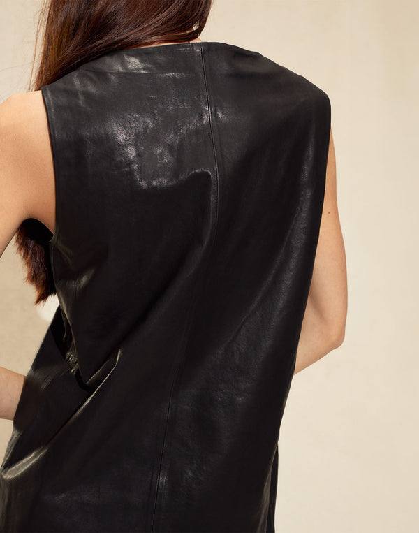 Cynthia Rowley Downtown Leather Dress