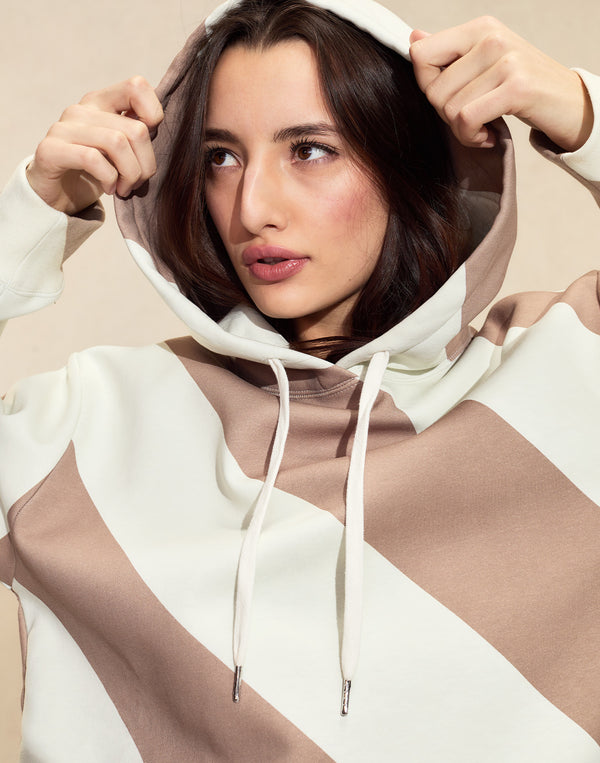 Cynthia Rowley Drew Striped Hoodie