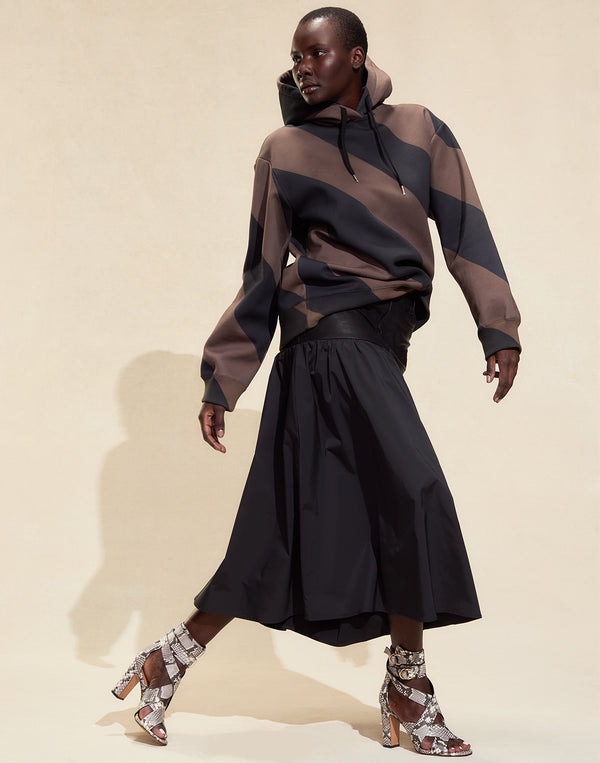 Cynthia Rowley Drew Striped Hoodie