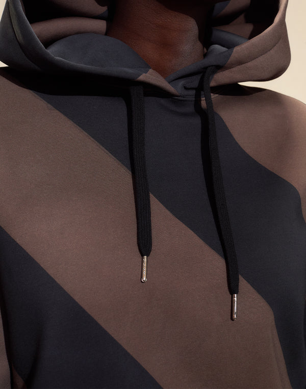 Cynthia Rowley Drew Striped Hoodie