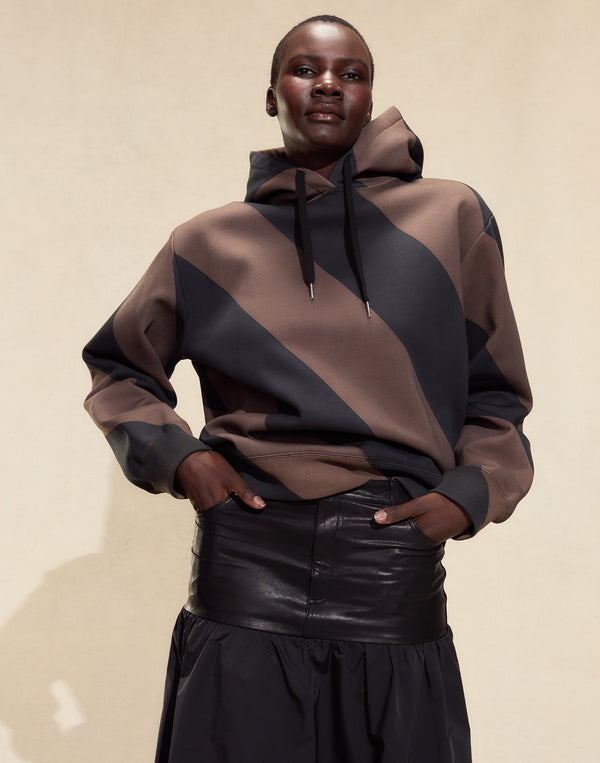 cynthia rowley Drew Striped Hoodie