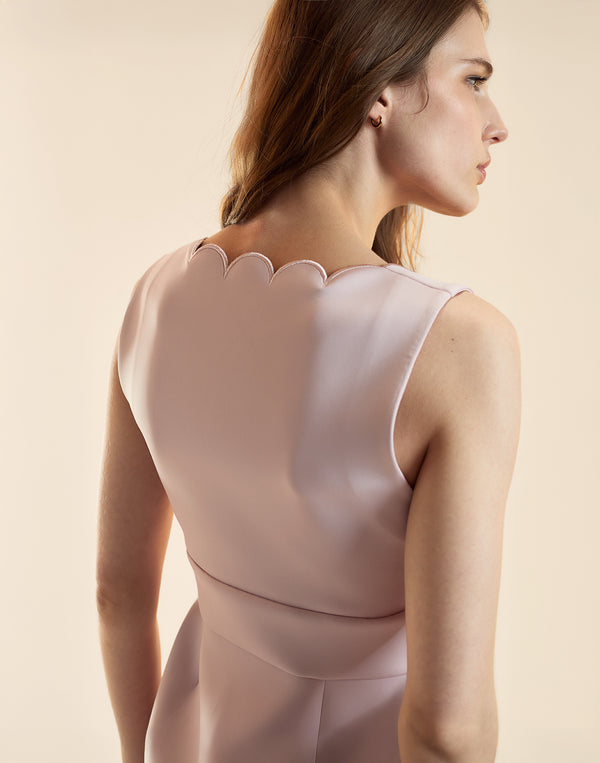 Cynthia Rowley Ella Bonded Scallop Dress