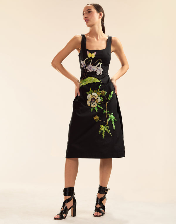 Cynthia Rowley Embellished Bellflower Dress
