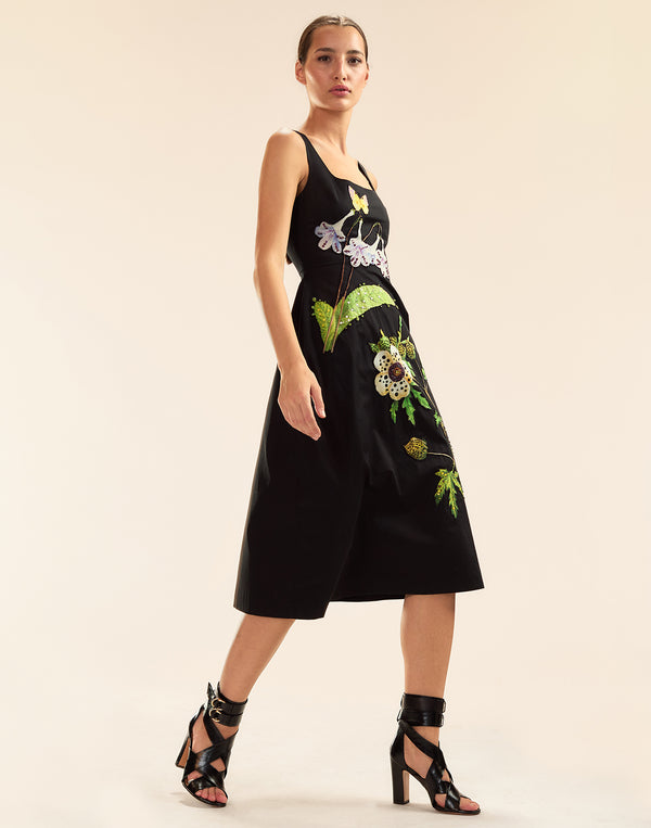 Cynthia Rowley Embellished Bellflower Dress