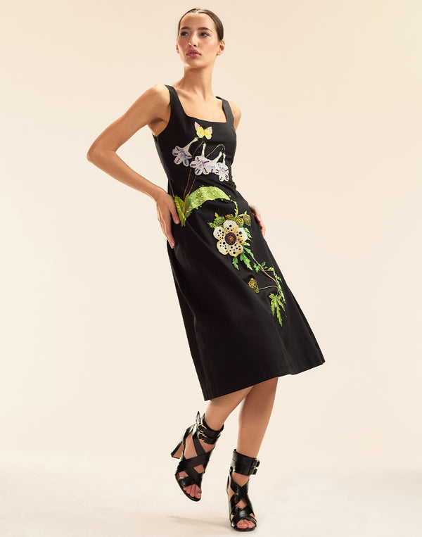 cynthia rowley Embellished Bellflower Dress