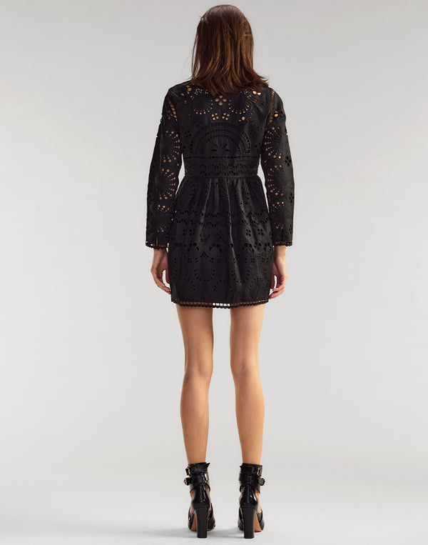 Cynthia Rowley Eva Embroidered Mini Dress