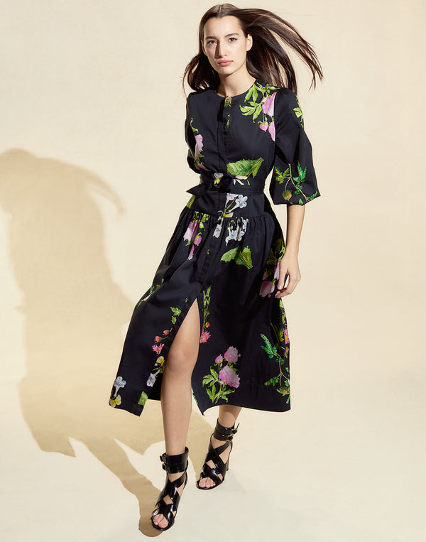 Cynthia Rowley Evermore Cotton Sateen Shirt Dress