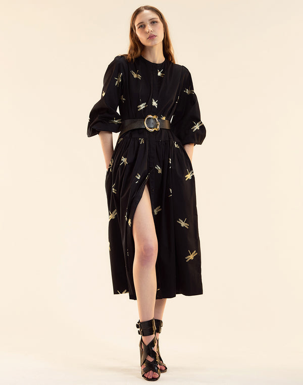 Cynthia Rowley Evermore Cotton Sateen Shirt Dress