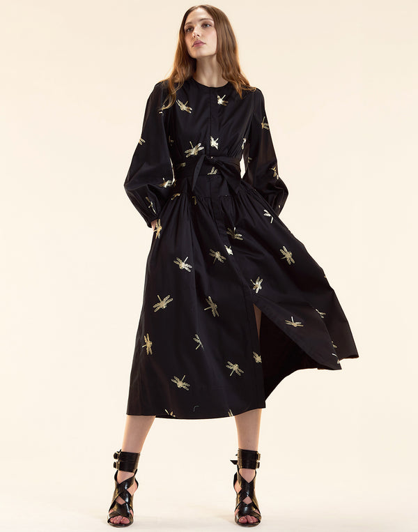 Cynthia Rowley Evermore Cotton Sateen Shirt Dress