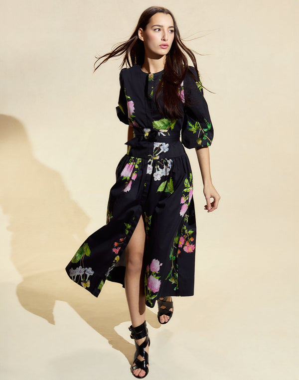 cynthia rowley Evermore Cotton Sateen Shirt Dress